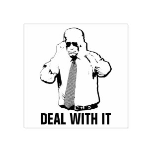 Sello De Caucho Lidiar con su Biden