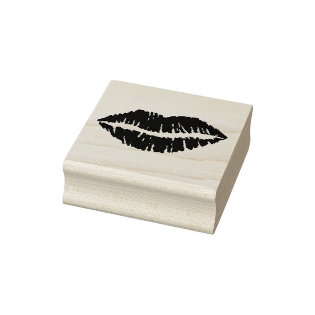 Sello De Caucho Lips Lipstick Kiss Valentine Love Makeup Beauty (Sello)