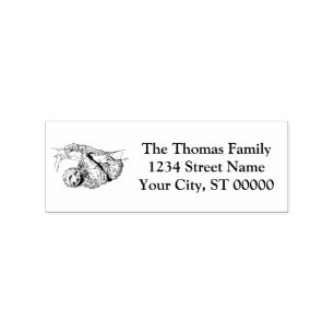 Sello De Caucho Litografía de dibujo de eslora #1