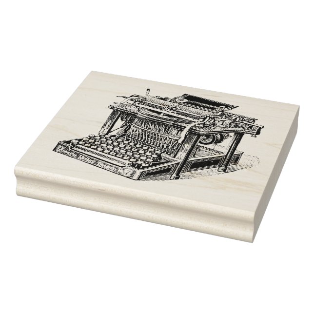 Sello De Caucho Litografía de máquina de escribir de época (Sello)