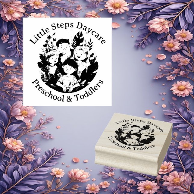 Sello De Caucho Little Steps Daycare Preschool And Toddlers Custom (Little Steps Daycare Preschool And Toddlers Custom Rubber Stamp)