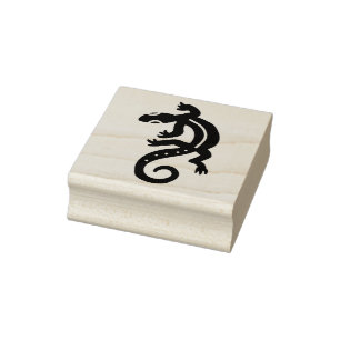 Sello De Caucho Lizard tribal