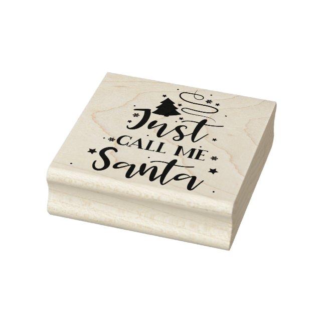 Sello De Caucho Llámame Santa (Sello)