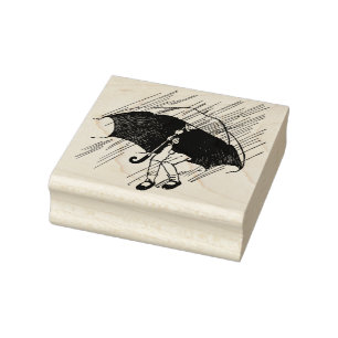 Sello De Caucho Lloviendo