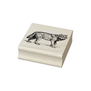 Sello De Caucho Lobo