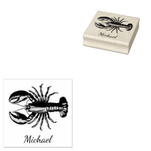 Sello De Caucho Lobster de moda personalizado