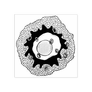 Sello De Caucho Loco Moco Cocina hawaiana Alimentos Rice Hamburger