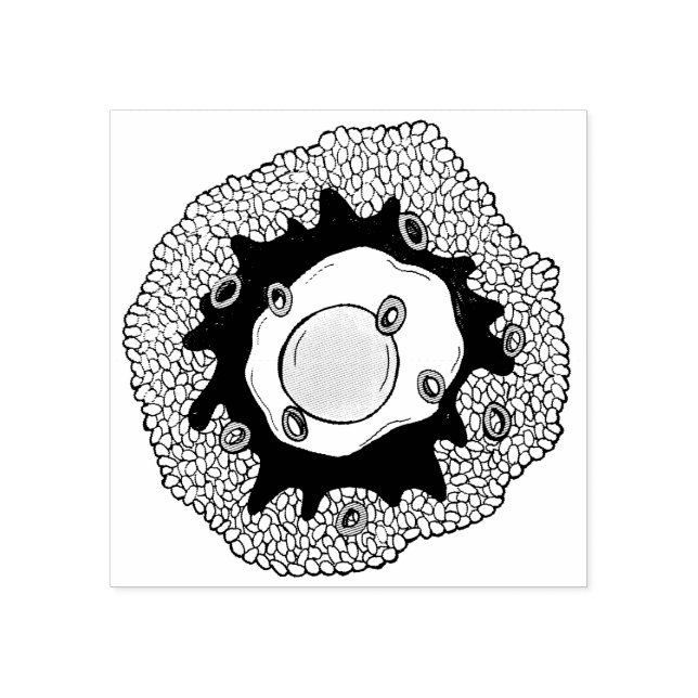 Sello De Caucho Loco Moco Cocina hawaiana Alimentos Rice Hamburger (Impresión)