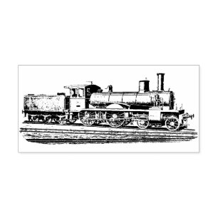 Sello De Caucho Locomotora antigua