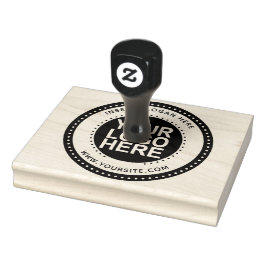 Sello De Caucho Logo de la Compañía Personalizado redonda