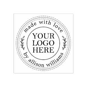 Sello De Caucho Logo Rústico Casero para Pequeñas Empresas