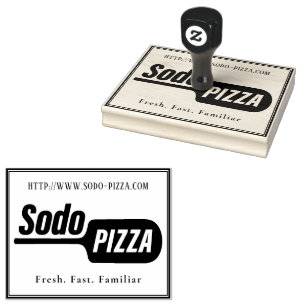 Sello De Caucho LOGO Sodo Pizza personalizado