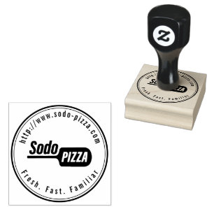Sello De Caucho LOGO Sodo Pizza personalizado