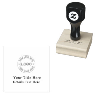 Sello De Caucho Logotipo básico personalizado