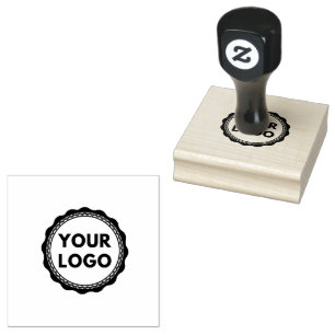 Sello De Caucho Logotipo comercial del Personalizado de tipografía