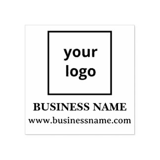 Sello De Caucho Logotipo cuadrado superior moderno de sitio web de
