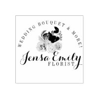 Logotipo de estudio de artista de ramo de floriste