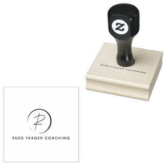 Sello De Caucho Logotipo de firma de coaching de Russ Yeager