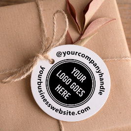 Sello De Caucho Logotipo de negocio de la ronda moderna Medios soc