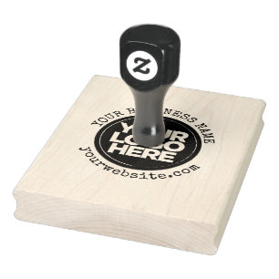 Sello De Caucho Logotipo de negocio grande para personalizados