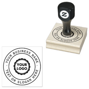 Sello De Caucho Logotipo de negocio grande para personalizados