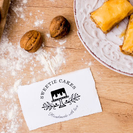 Sello De Caucho Logotipo de panadería de estilo sencillo, limpio y