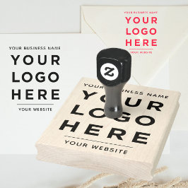 Sello De Caucho Logotipo de Personalizado de sitio web de nombre c