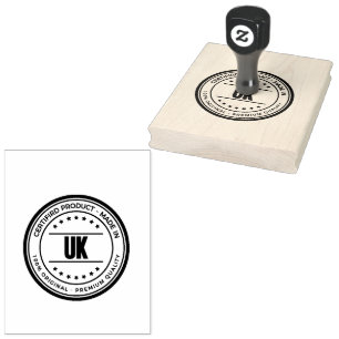 Sello De Caucho Logotipo del Reino Unido Papelería de oficina Mang