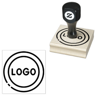 Sello De Caucho Logotipo Empresarial Personalizado