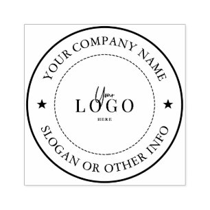 Sello De Caucho Logotipo Empresarial Personalizado