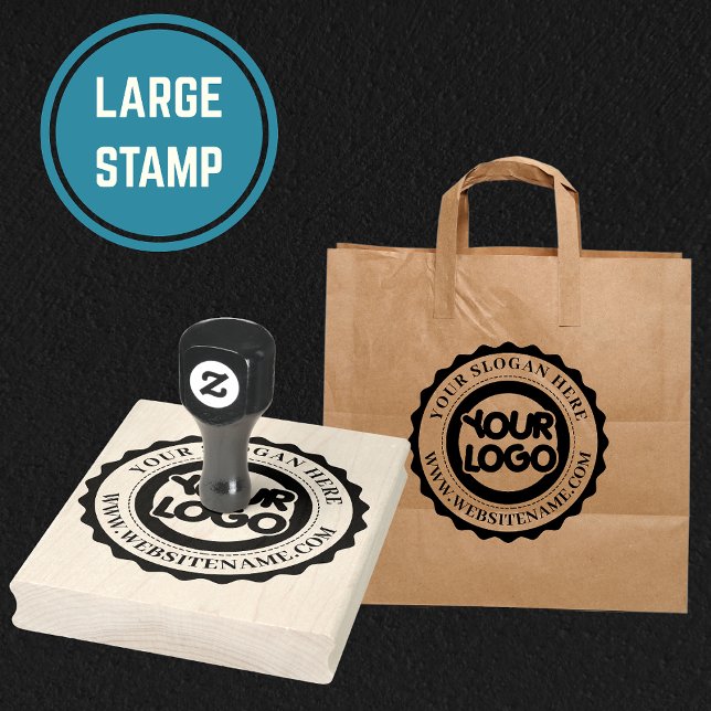 Sello De Caucho Logotipo Empresarial Personalizado Grande (Subido por el creador)