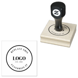 Sello De Caucho Logotipo empresarial personalizado solamente