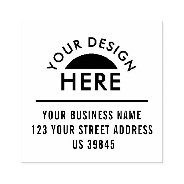 Sello De Caucho logotipo personalizado dirección (Impresión)