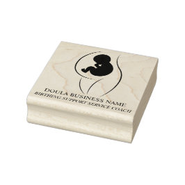 Sello De Caucho Logotipo profesional de Doula y Coach de Parto per