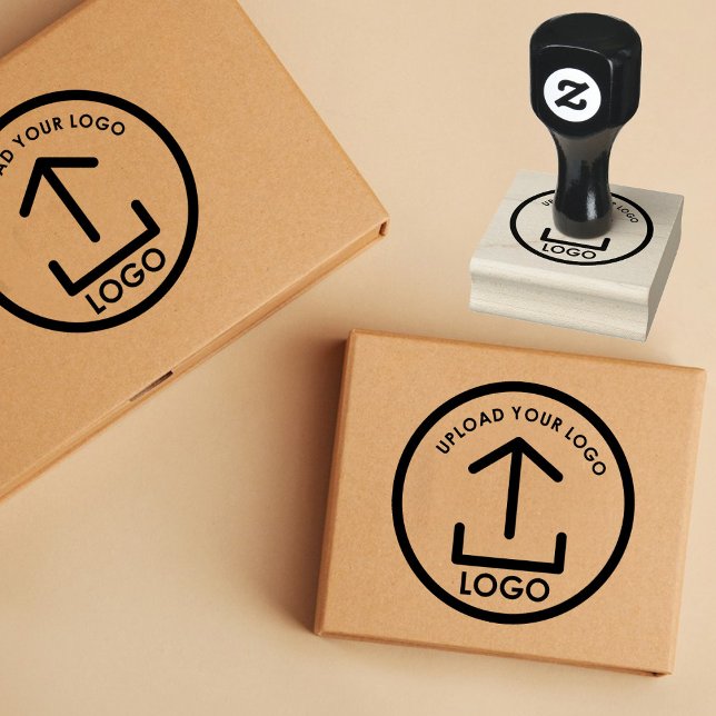 Sello De Caucho Logotipo profesional moderno y sencillo para empre (Simple Modern Professional Business Logo Rubber Stamp)