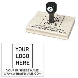Sello De Caucho Logotipo y texto personalizados de su empresa