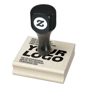 Sello De Caucho Logotipo y texto promocional personalizados