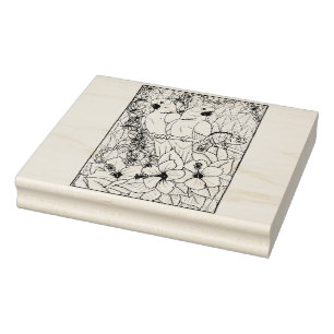 Sello De Caucho Loros huecos felices