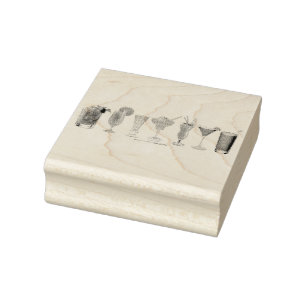 Sello De Caucho Los cócteles alcohólicos LGBTQIA gay de SlipperyJo