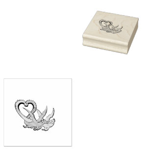 Sello De Caucho Los dragones de la marca de la madera de San Valen
