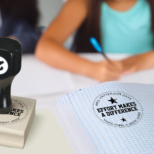 Sello De Caucho Los Esfuerzos Marcan La Diferencia Profesores