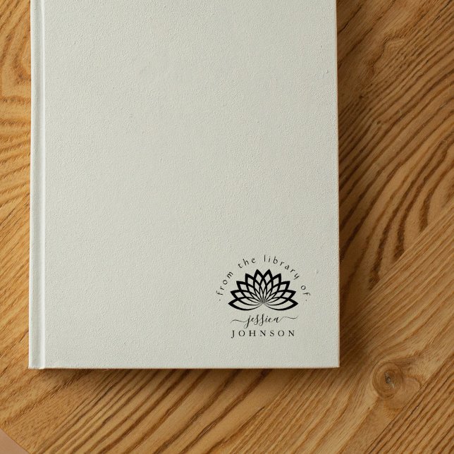Sello De Caucho Lotus Flower Stylish Desde La Biblioteca Del Libro (Subido por el creador)
