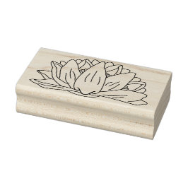 Sello De Caucho Lotus, Lily del Agua, Floral, Ilustracion de Arte 