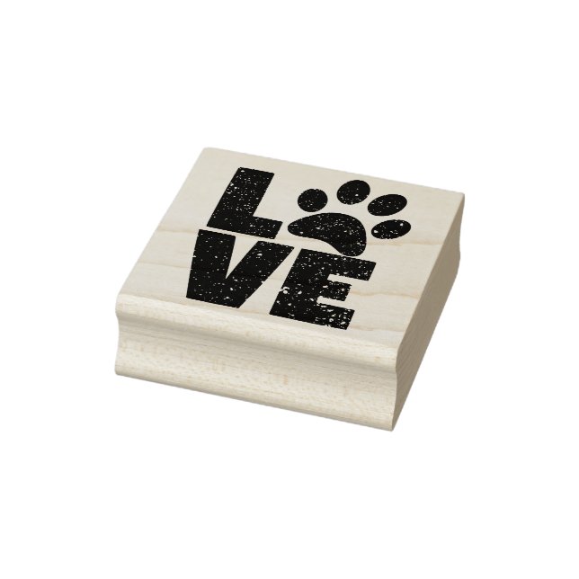 Sello De Caucho Love Animal Paw (Sello)