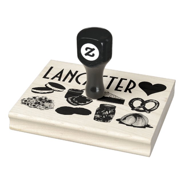 Sello De Caucho Love Lancaster PA Pennsylvania Dutch Amish Foods (Sello)