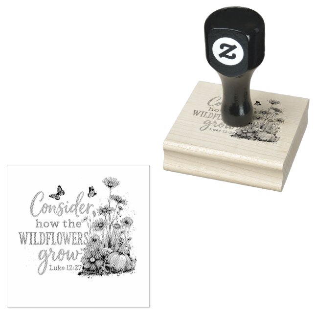 Sello De Caucho Lucas 12:27 (Sellado)