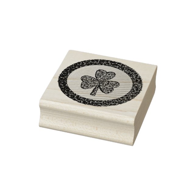 Sello De Caucho Lucky Irish Shamrock Gold Coin (Sello)