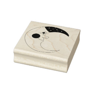 Sello De Caucho Luna Celeste