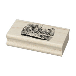 Sello De Caucho Mad Hatters Tea Fiesta Personalizado