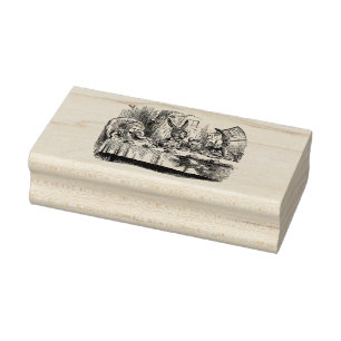 Sello De Caucho Mad Hatters Tea Fiesta Personalizado